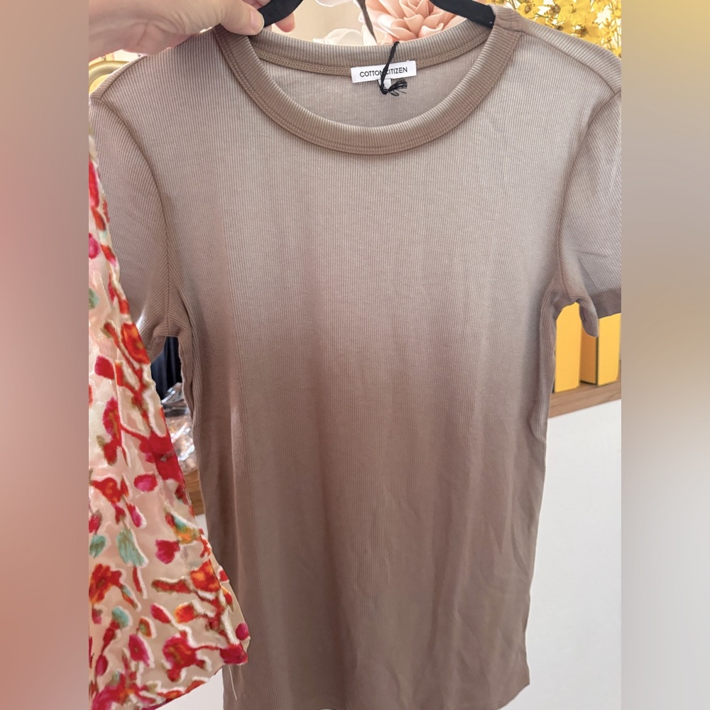 Cotton Citizen Ombré Dyed Supima Cotton Tee, NWT